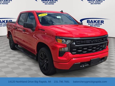 Used 2024 Chevrolet Silverado 1500 Custom w/ LPO, Dark Essentials Package RWD image 1