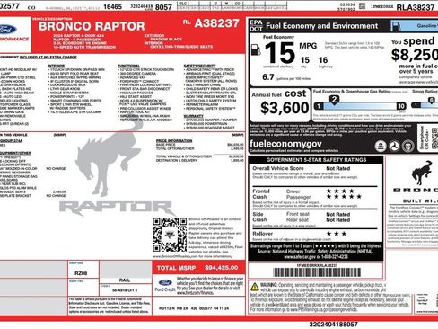 Used 2024 Ford Bronco Raptor AWD/4WD image 4