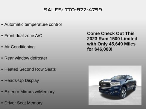 Used 2023 RAM 1500 Limited image 25