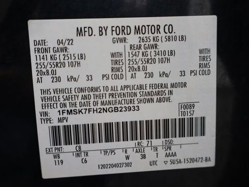 Used 2022 Ford Explorer Limited w/ Equipment Group 301A image 25