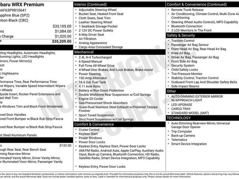 Used 2023 Subaru WRX Premium image 7