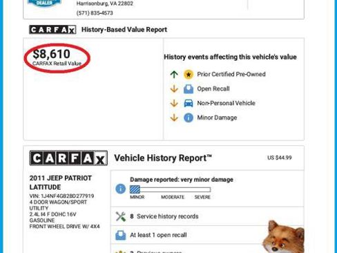 Used 2011 Jeep Patriot Latitude w/ Sun/Sound Group image 20