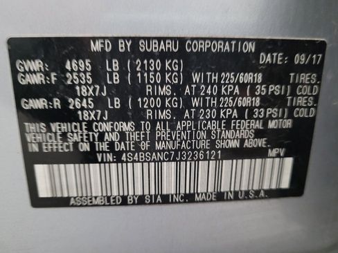 Used 2018 Subaru Outback 2.5i Limited AWD/4WD image 33