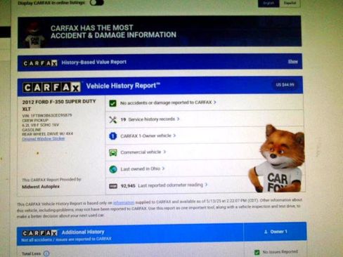 Used 2012 Ford F350 XLT w/ Camper Pkg image 9