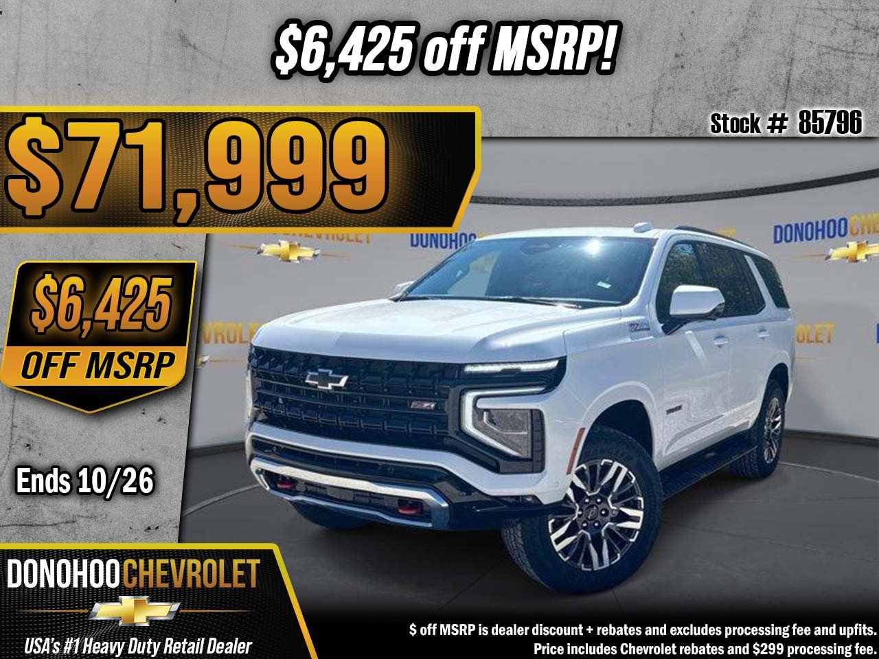 New 2027 Chevrolet Tahoe Z71 w/ Comfort Package AWD/4WD image 1