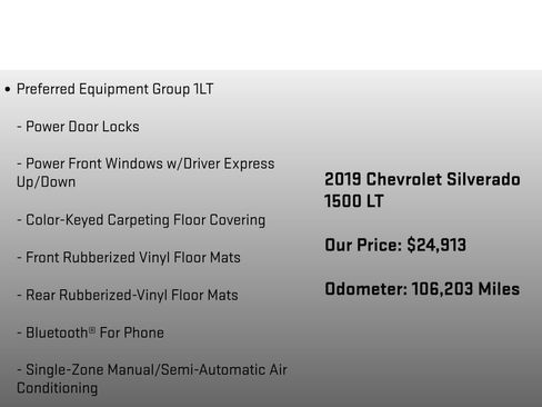 Used 2019 Chevrolet Silverado 1500 LT w/ All-Star Edition AWD/4WD image 12