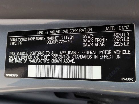 Used 2017 Volvo S60 T5 Inscription Platinum image 35