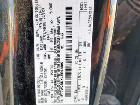 Used 2020 Ford F250 XL w/ STX Appearance Package image 16