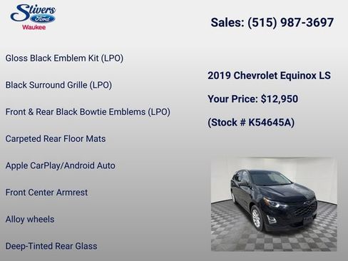 Used 2019 Chevrolet Equinox LS w/ LS Convenience Package FWD image 22