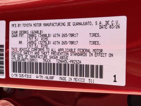 New 2026 Toyota Tacoma TRD Off-Road AWD/4WD image 27