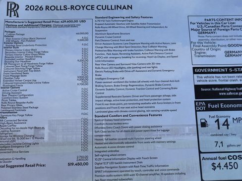New 2026 Rolls-Royce Cullinan AWD/4WD image 23