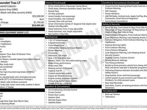 New 2026 Chevrolet Trax LT image 16