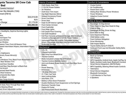 Used 2020 Toyota Tacoma SR AWD/4WD image 27