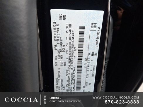 Certified 2023 Lincoln Corsair Reserve w/ Equipment Group 201A image 26