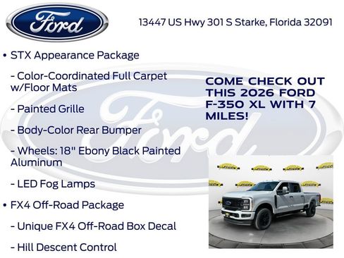 New 2026 Ford F350 XL w/ STX Appearance Package image 15