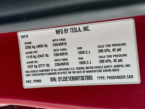 Used 2019 Tesla Model 3 Long Range image 12