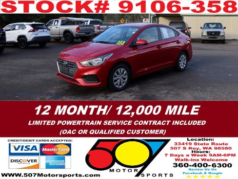Used 2018 Hyundai Accent SE image 1