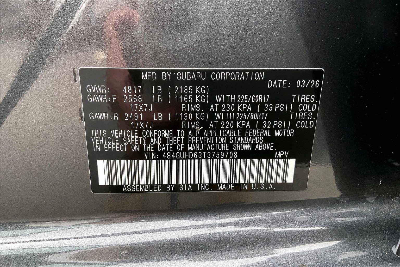 Certified 2026 Subaru Crosstrek 2.5i Premium AWD/4WD image 33