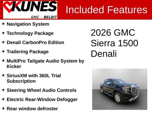 New 2026 GMC Sierra 1500 Denali w/ Technology Package AWD/4WD image 2