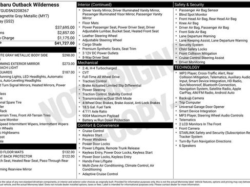 Used 2022 Subaru Outback Wilderness AWD/4WD image 21