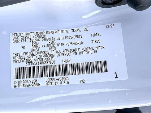 Used 2021 Toyota Tundra SR5 image 33