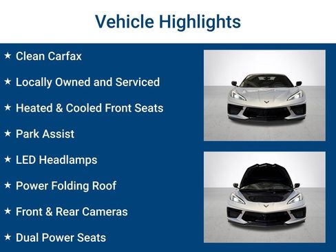 Used 2022 Chevrolet Corvette Stingray Preferred Conv w/ Battery Protection Package RWD image 3