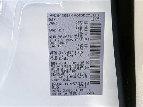 New 2026 Nissan Frontier SV w/ SV Convenience Package image 8