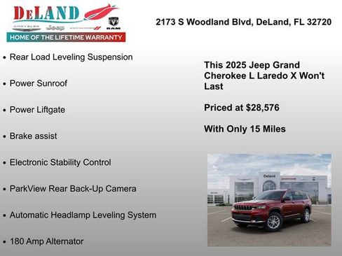 New 2025 Jeep Grand Cherokee L Laredo w/ Luxury Tech Group I image 25