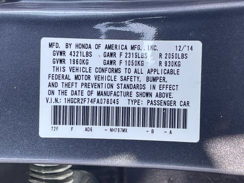 Used 2015 Honda Accord EX image 36