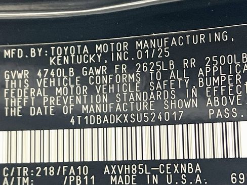 Used 2025 Toyota Camry LE w/ Convenience Package AWD/4WD image 23