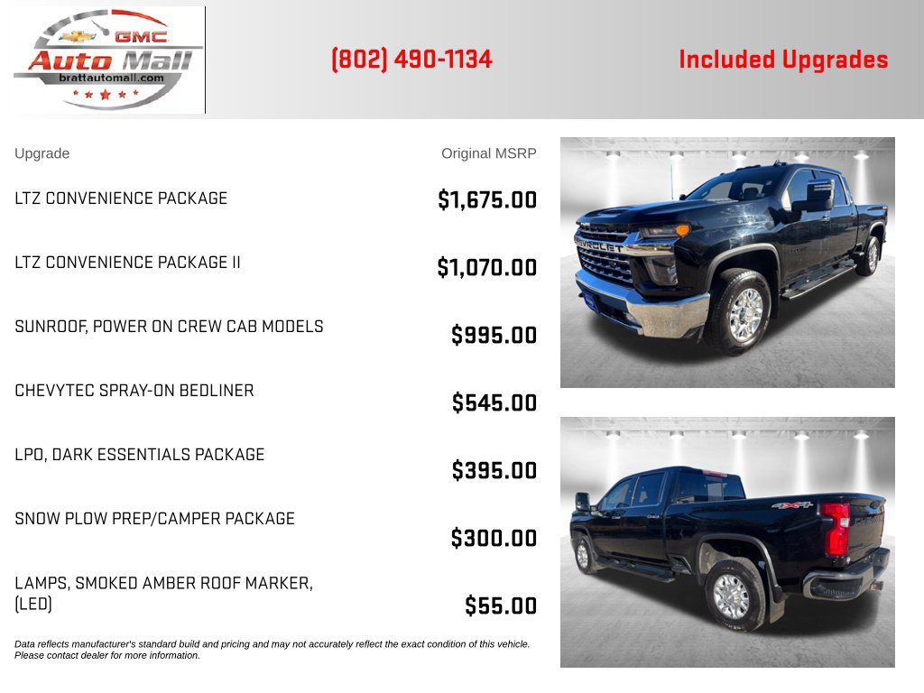 Used 2020 Chevrolet Silverado 3500 LTZ w/ LTZ Convenience Package AWD/4WD image 4