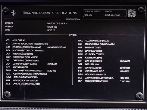 Certified 2019 Ferrari 812 Superfast image 58