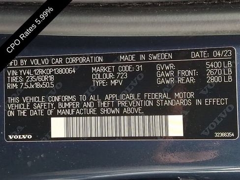 Certified 2023 Volvo XC60 B5 Core AWD/4WD image 28
