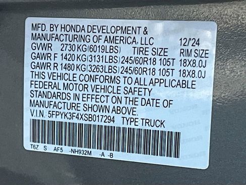 Used 2025 Honda Ridgeline RTL+ image 32