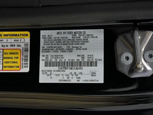 Used 2021 Ford Mustang GT Premium w/ GT Performance Package image 67