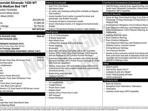 New 2026 Chevrolet Silverado 1500 W/T w/ WT Value Package RWD image 5