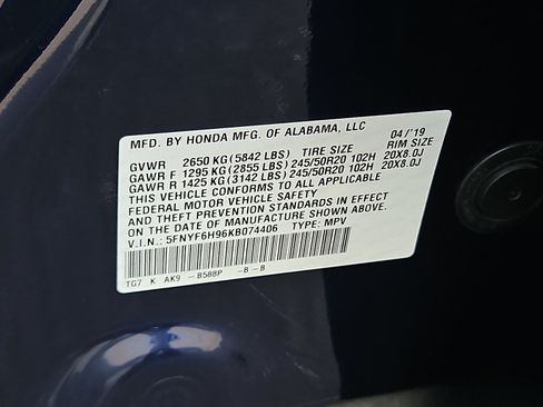 Used 2019 Honda Pilot Touring image 28