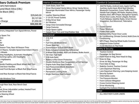 Used 2021 Subaru Outback Premium image 6