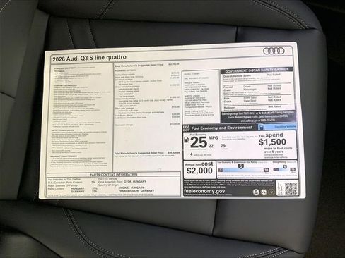 New 2026 Audi Q3 quattro 2.0T image 15