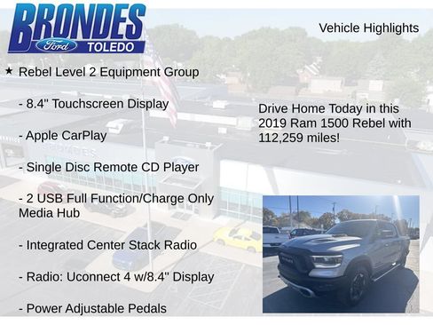 Used 2019 RAM 1500 Rebel w/ Rebel Level 2 Equipment Group AWD/4WD image 22