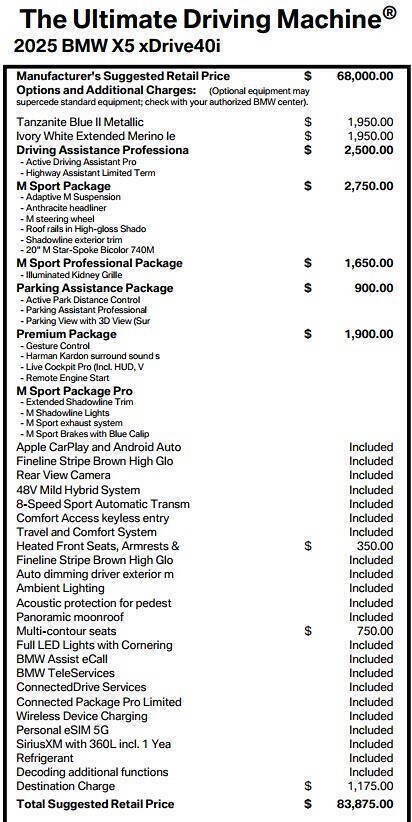 Used 2025 BMW X5 xDrive40i w/ M Sport Package AWD/4WD image 32