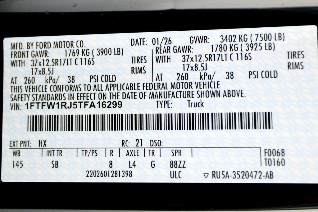 Used 2026 Ford F150 Raptor w/ Equipment Group 803A Raptor R AWD/4WD image 55