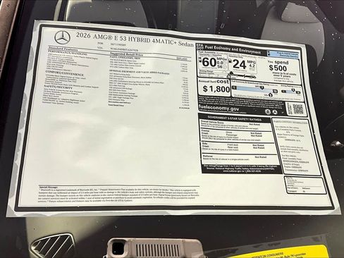 New 2026 Mercedes-Benz E 53 AMG e 4MATIC Sedan image 18