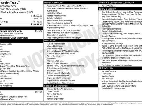 Used 2026 Chevrolet Trax LT w/ LT Convenience Package FWD image 63