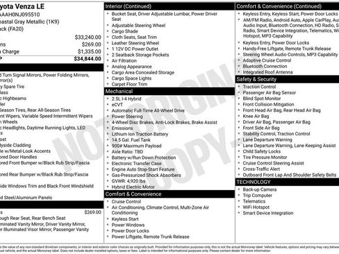 Used 2022 Toyota Venza LE image 33