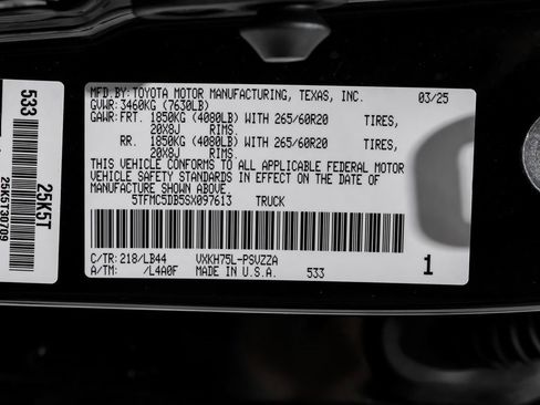 Used 2025 Toyota Tundra 1794 Edition image 72