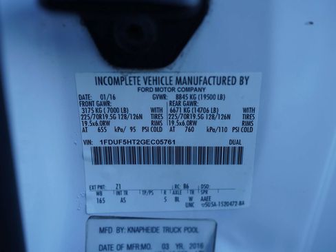 Used 2016 Ford F550 4x4 Regular Cab Super Duty image 30