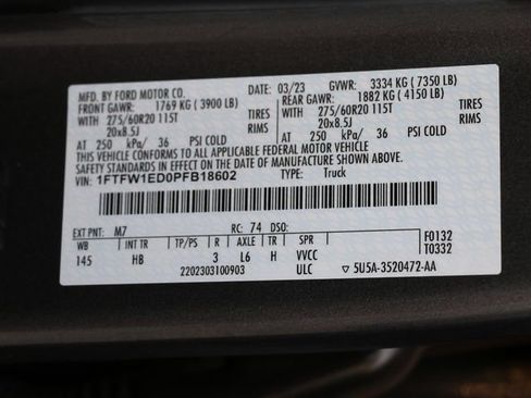 Used 2023 Ford F150 Lariat w/ Equipment Group 502A High AWD/4WD image 32