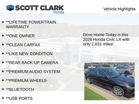 Used 2026 Honda Civic LX image 3