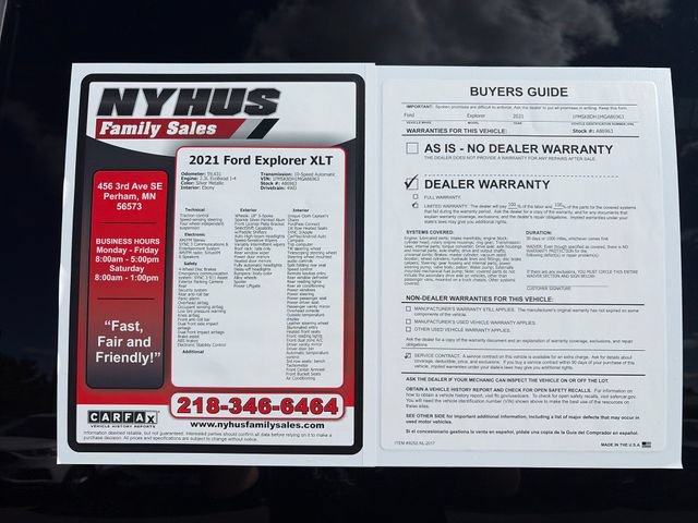 Used 2021 Ford Explorer XLT w/ Class III Trailer Tow Package AWD/4WD image 55